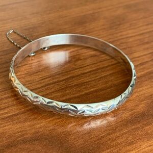 Vintage Sterling Silver Bangle Bracelet